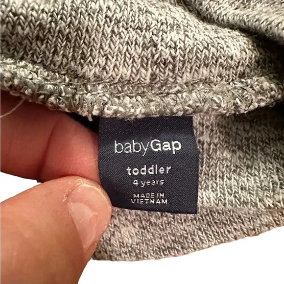 baby GAP | Marled Gray Funnel Neck Top (4T) - Picture 4 of 5